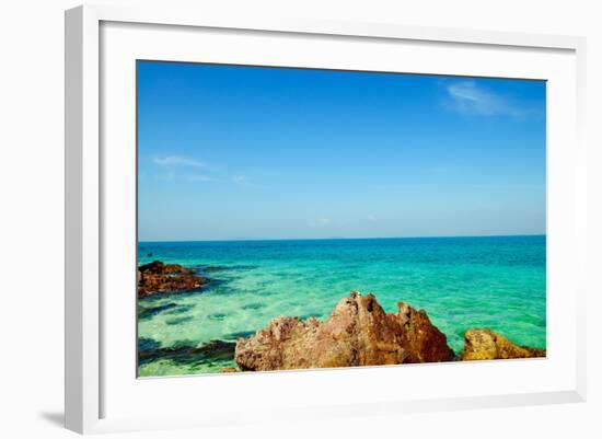 Tropical Sea Shore-PaulPaladin-Framed Photographic Print