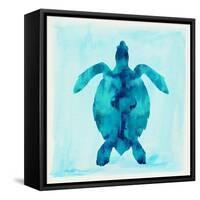 Tropical Sea Turtle-Evangeline Taylor-Framed Stretched Canvas