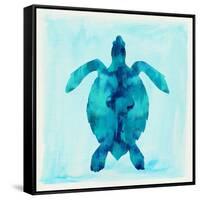 Tropical Sea Turtle-Evangeline Taylor-Framed Stretched Canvas