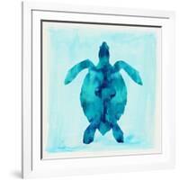 Tropical Sea Turtle-Evangeline Taylor-Framed Art Print