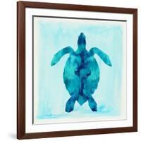 Tropical Sea Turtle-Evangeline Taylor-Framed Art Print