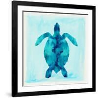 Tropical Sea Turtle-Evangeline Taylor-Framed Art Print