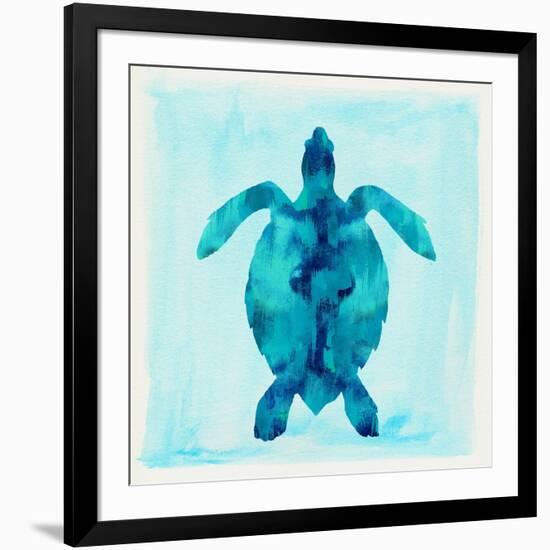 Tropical Sea Turtle-Evangeline Taylor-Framed Art Print