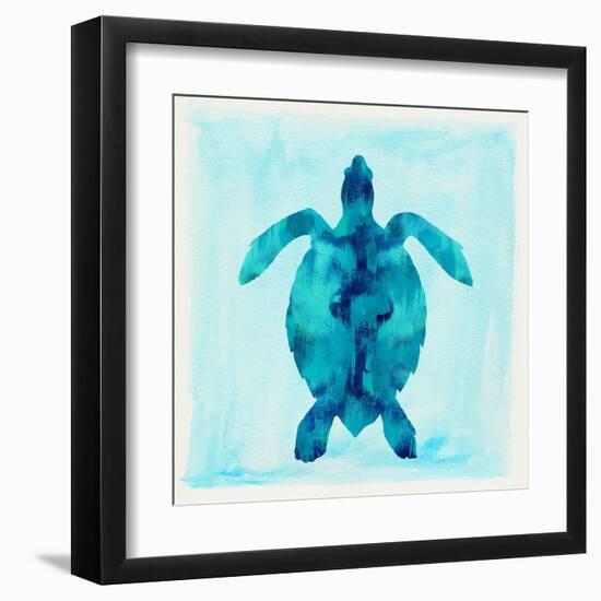 Tropical Sea Turtle-Evangeline Taylor-Framed Art Print