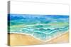 Tropical Sea Waves and Sandy Beach-M. Bleichner-Stretched Canvas