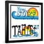 Tropical Set Miami and Tahiti-emeget-Framed Art Print