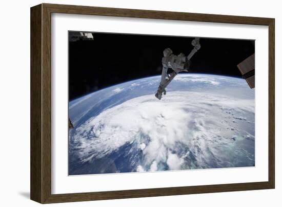 Tropical Storm Arthur as Seen from the International Space Station-null-Framed Photographic Print