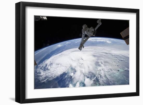 Tropical Storm Arthur as Seen from the International Space Station-null-Framed Photographic Print