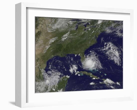 Tropical Storm Arthur Off the Approaching Florida-null-Framed Photographic Print