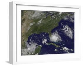 Tropical Storm Arthur Off the Approaching Florida-null-Framed Photographic Print