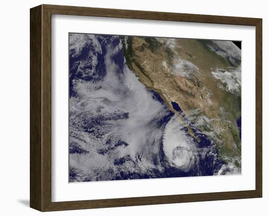 Tropical Storm Miriam Off the Coast of Baja California-null-Framed Photographic Print