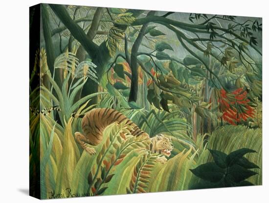 Tropical Storm with Tiger, Surprise-Henri Rousseau-Stretched Canvas