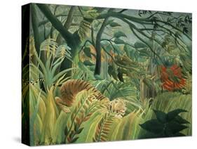 Tropical Storm with Tiger, Surprise-Henri Rousseau-Stretched Canvas