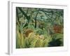 Tropical Storm with Tiger, Surprise-Henri Rousseau-Framed Giclee Print