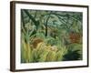 Tropical Storm with Tiger, Surprise-Henri Rousseau-Framed Giclee Print