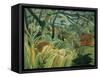 Tropical Storm with Tiger, Surprise-Henri Rousseau-Framed Stretched Canvas