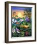 Tropical Sunbirds-John Chalkley-Framed Giclee Print