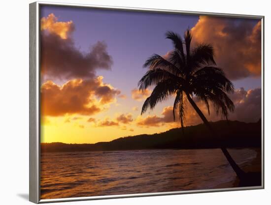 Tropical Sunrise on the Garden Isle, Kauai, Hawaii, USA-Jerry Ginsberg-Framed Photographic Print