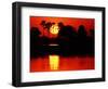 Tropical Sunset, Botswana-Charles Sleicher-Framed Photographic Print