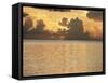 Tropical Sunset, Cayman Islands, West Indies, Central America-Ruth Tomlinson-Framed Stretched Canvas