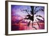 Tropical Sunset II - In the Style of Oil Painting-Philippe Hugonnard-Framed Giclee Print