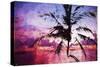 Tropical Sunset II - In the Style of Oil Painting-Philippe Hugonnard-Stretched Canvas