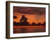 Tropical Sunset Off Seven Mile Beach, Cayman Islands, West Indies, Central America-Tomlinson Ruth-Framed Photographic Print