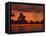 Tropical Sunset Off Seven Mile Beach, Cayman Islands, West Indies, Central America-Tomlinson Ruth-Framed Stretched Canvas