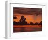 Tropical Sunset Off Seven Mile Beach, Cayman Islands, West Indies, Central America-Tomlinson Ruth-Framed Photographic Print