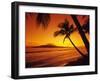 Tropical Sunset on the Island of Maui, Hawaii, USA-Jerry Ginsberg-Framed Premium Photographic Print