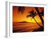 Tropical Sunset on the Island of Maui, Hawaii, USA-Jerry Ginsberg-Framed Premium Photographic Print