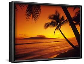 Tropical Sunset on the Island of Maui, Hawaii, USA-Jerry Ginsberg-Framed Photographic Print