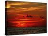 Tropical Sunset over the Sabah Coastline-Andrea Ferrari-Stretched Canvas