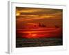 Tropical Sunset over the Sabah Coastline-Andrea Ferrari-Framed Photographic Print