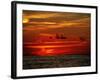 Tropical Sunset over the Sabah Coastline-Andrea Ferrari-Framed Photographic Print