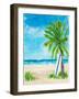 Tropical Surf I-Julie DeRice-Framed Art Print