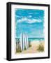 Tropical Surf II-Julie DeRice-Framed Art Print