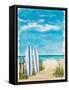 Tropical Surf II-Julie DeRice-Framed Stretched Canvas