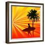 Tropical Surfer-Petrafler-Framed Art Print