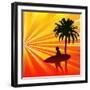 Tropical Surfer-Petrafler-Framed Art Print