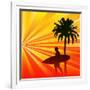 Tropical Surfer-Petrafler-Framed Art Print