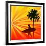 Tropical Surfer-Petrafler-Framed Art Print