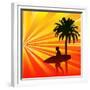 Tropical Surfer-Petrafler-Framed Premium Giclee Print