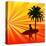 Tropical Surfer-Petrafler-Stretched Canvas