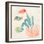 Tropical Teal Coral Medley I-Lanie Loreth-Framed Art Print