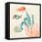 Tropical Teal Coral Medley I-Lanie Loreth-Framed Stretched Canvas