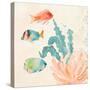 Tropical Teal Coral Medley I-Lanie Loreth-Stretched Canvas