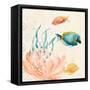 Tropical Teal Coral Medley II-Lanie Loreth-Framed Stretched Canvas