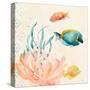 Tropical Teal Coral Medley II-Lanie Loreth-Stretched Canvas