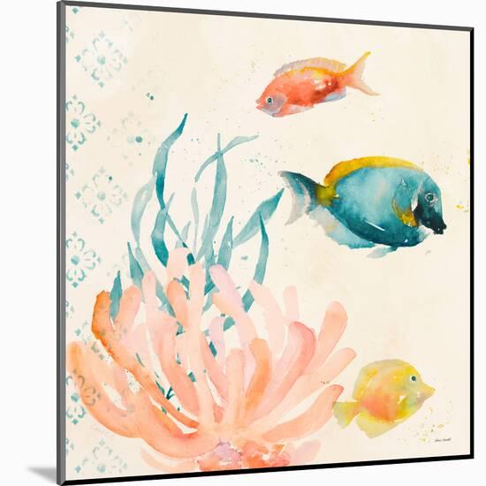 Tropical Teal Coral Medley II-Lanie Loreth-Mounted Art Print